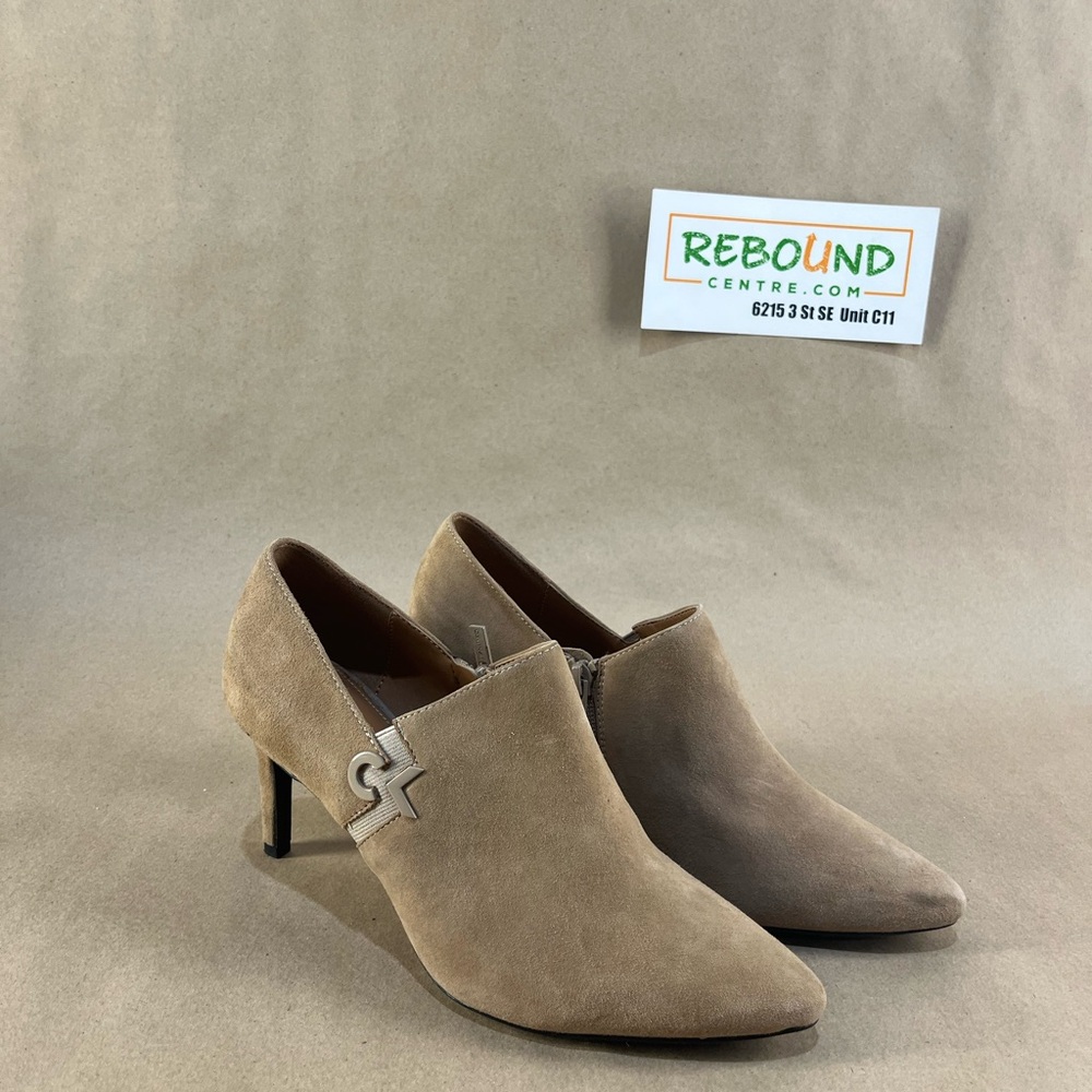 Calvin Klein Women’s Joanie Suede Ankle Boots (Size US 8.5)